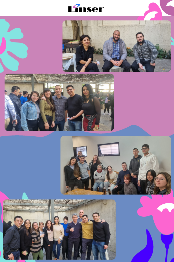 Festejando el día de la primavera en equipo en Linser