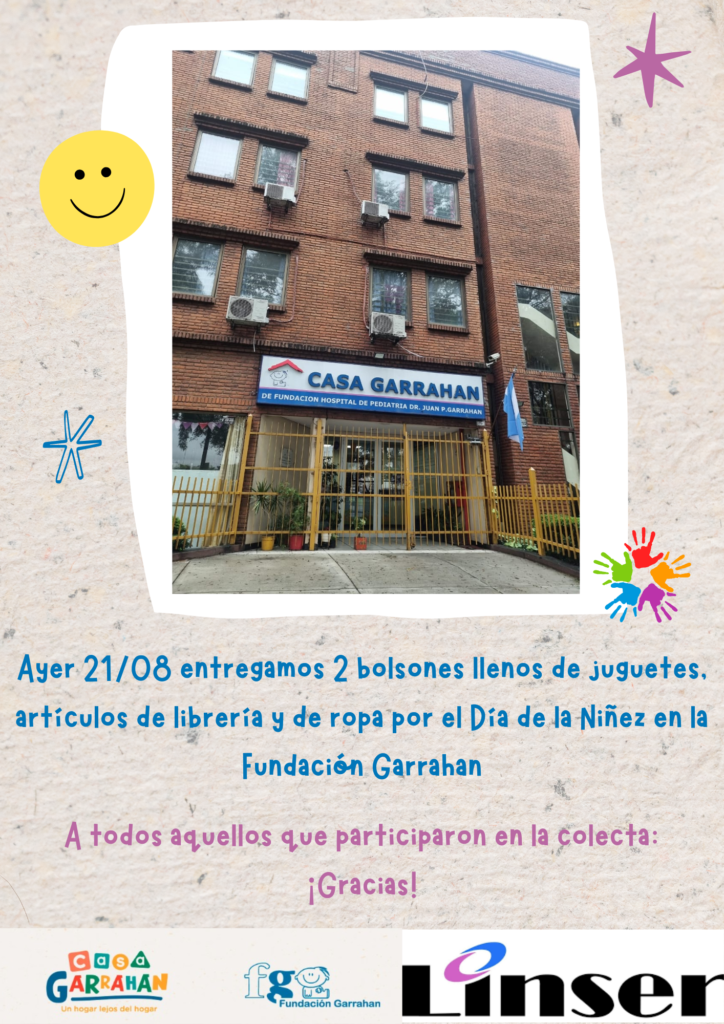 Colecta de Linser por el Día de La Niñez para Fundación Garrahan